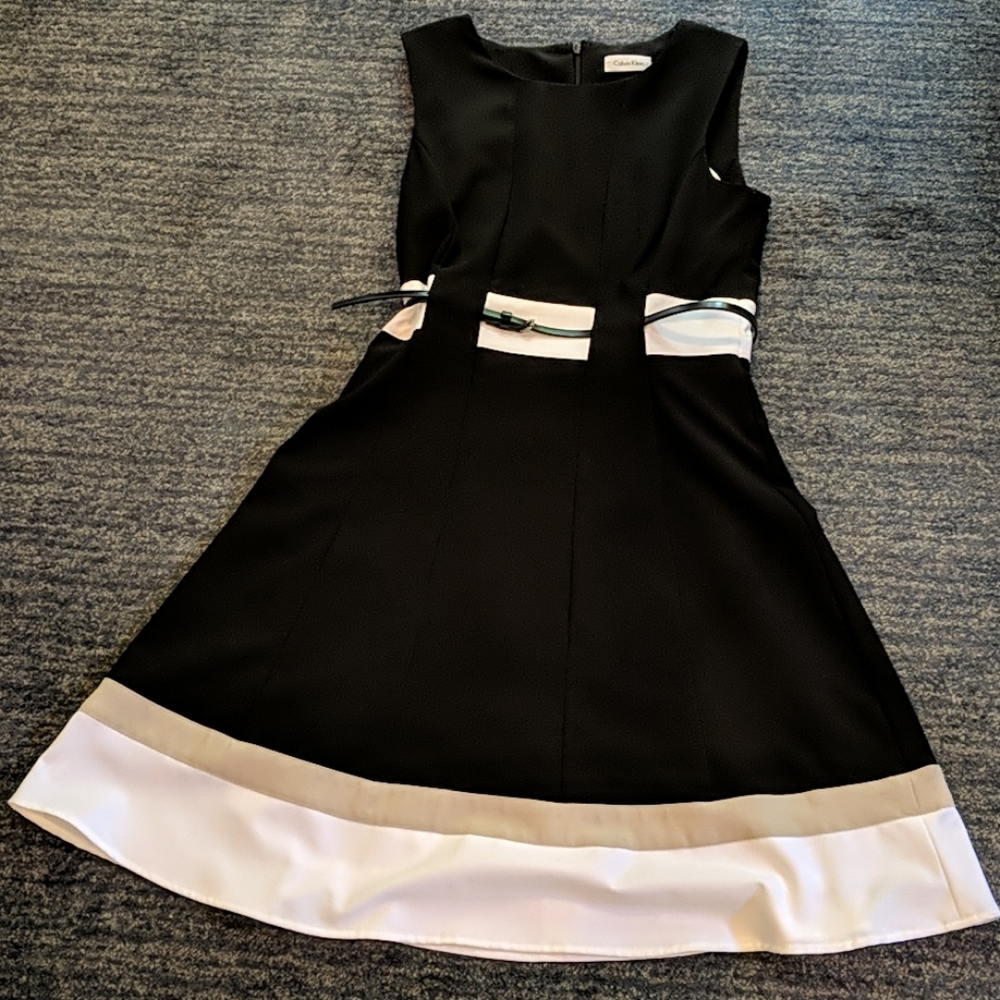 Sleeveless, lined Calvin Klein dress